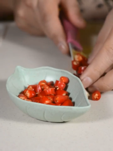 Mangkuk Tempat Sambal Saus Kecap Motif Daun Warna Warni