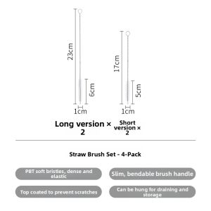 SHUANGSHAN | Flexible Bending Long Handle Cleaning Brush for Narrow Spaces