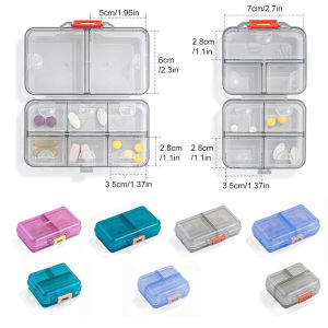 1PCS Travel Pill Organizer with 7/8 Compartments - Perfect Weekly Pill Case Waterproof Pill Box for Daily Vitamins and Medicine