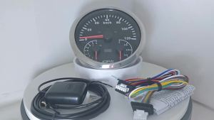 ELING 110mm 3 in 1 GPS Speedometer 0-120K 0-200K 0-120M 0-200M with 8000RPM Tachometer Fuel Level with 7 Colors Backlight for RV