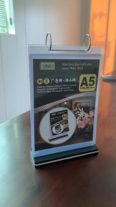 [24H SHIP] A4/A5/A6 Menu Display Holder Shop Promos Holder Acrylic Display Turning Page