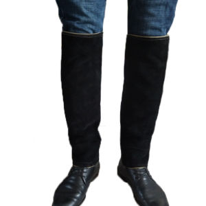 Outdoor Waterproof Leather Leg Protectors Anti-Dog-Bite Anti-Snake-Bite Mountain Climbing Training Dog Binding Leg Protection