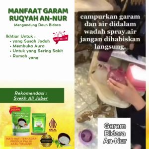Garam RUQYAH AN-NUR Media Penangkal JinPenolak BalakPelancar RezekiPenangkal Segala Jin&Sihir