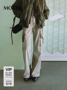 Low Waist Straight Leg Cotton Workwear Pockets Denim Jeans Moco Autumn Season Regular Thickness 25-29 Years Old