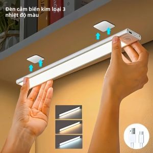 Đèn LED Cảm Biến Chuyển Động Từ Tính Sạc Lại Được Không Dây Điều Chỉnh Độ Sáng Dùng Cho Dưới Tủ & Tủ Quần Áo Có Nguồn Năng Lượng Cảm Biến Chuyển Động