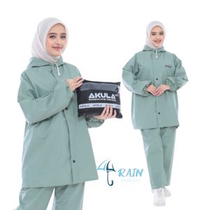 Akula Jas Hujan Pria Wanita Dewasa Terbaik Tebal Kuat Lentur Anti Rembes Tosca