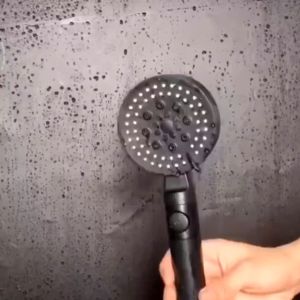 Hand Shower Mandi 5 in1 Bulat Hitam Shower Semprotan Mandi Handshower On Off 5 Function Black