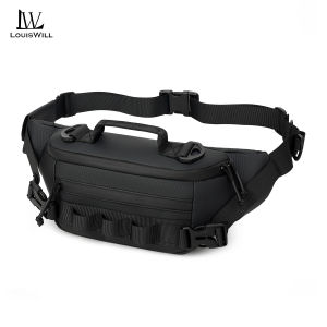 LouisWill กระเป๋ากันน้ำอเนกประสงค์กระเป๋าคาดเอวข้างนอกกระเป๋าคาดเอวเหยื่อล่อปลากระเป๋ากีฬากระเป๋าเดินทางความจุขนาดใหญ่กระเป๋าคาดหน้าอกกระเป๋าของกระเป๋าบุรุษสะพายเฉียง