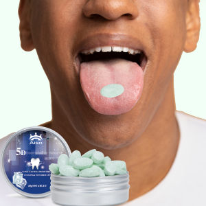 50 Tablets All-in-one travel mint toothpaste chewable tablets travel toothpaste deep cleansing long-lasting fresh breath