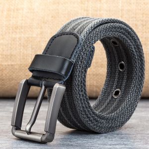 Panda SJK Belt lelaki kanvas Waistband seluar Jeans korea lelaki fesyen Metal Buckle Belt 2023 INS Plus saiz aksesori pakaian