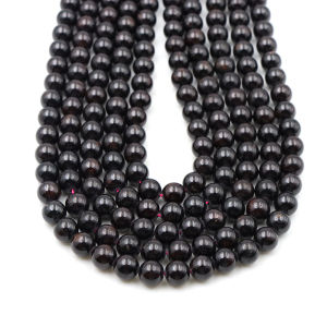 Fine AAA+ Natural Garnet Round Stone Beads For Jewelry Making DIY Bracelet Necklace Material 4/6/8/10/12mm Strand 15 Wholesale
