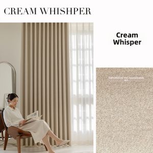 Complete Blockout Chenille Yarn Linen Curtain