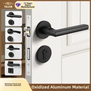 ZHIZHOU | Quiet Indoor Bathroom and Bedroom Magnetic Black Door Lock