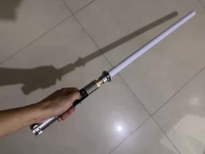 Luke RGB 16 Color Variable Metal Handle Lightsaber With Hitting Sound Effect FX Duel Lightsaber Metal Aluminum Handle Lightsaber