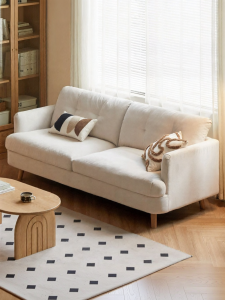 WEISHA | Modern Simple White Fabric Sofa
