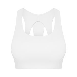 Sporty Training Bra Womens Comfortable Shock Absorption Yoga Underwear Breathable Beautiful Back Fitness Vest Nylon Fabric