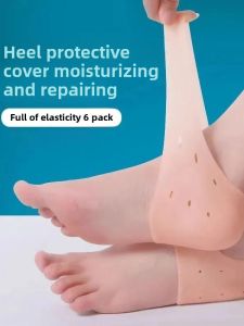 Upgraded Silicone Foot Heel Protection Socks Crack-Resistant Moisturizing Mens Anti-Foot Crack Socks Leg Protection Home Use