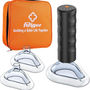 Portable Orange Anti-Choke and Anti-Suffocation Heimlich Device Universal for Adults Children Family First-Aid Device