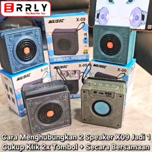 ERRLY X09 Speaker Bluetooth Wireless Speakers Portable X-09 Hi-Fi Audio TWS 2 IN 1 + Stand Phone