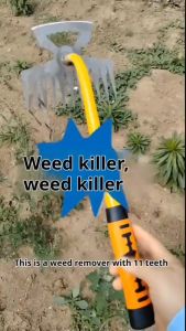 4/6/11 รถขุดมือแบบฟัน ปรับปรุงสวนใหม่ ขุดดินได้ง่าย กระถางหญ้า เครื่องมือถอนหญ้า คราดถอนหญ้าเหล็กแมงกานีส