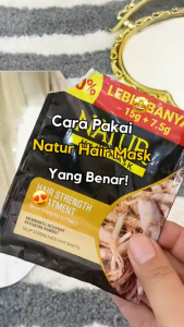 NATUR Hair Mask Hair Nutrive Treatment - Ginseng Extract | Aloe Vera Extract | Olive Oil & Vitamin E