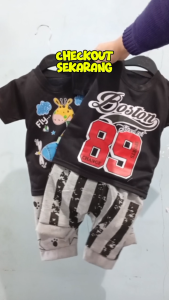 SERIES HITAM - Setelan bayi laki-laki 0-18bulan Set Anak Laki Laki Murah Atasan Anak Cowok 0-18bln