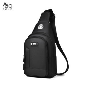 ABOSOLE Mens Chest Bag Fashion Cross-Body Bag Oxford Cloth Waterproof Shoulder Bag Sports Bag Large Capacity Casual Bag Messenger Bag Travel Bag Business Bag For Men