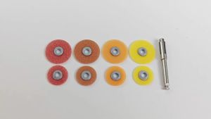 40/50Pcs Dental Finishing & Polishing Discs Kit/Refill P12 Superfine Fine/Medium/Coarse &1 Mandrel for Composite Restorations