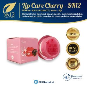 Lip Care SR12 Pelembab Bibir Dan Pencerah atau Pemerah Bibir kering Dan Hitam BPOM