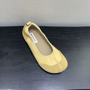 Comfortable Soft Leather Flat Slip-On Split Toe Ballet Shoes