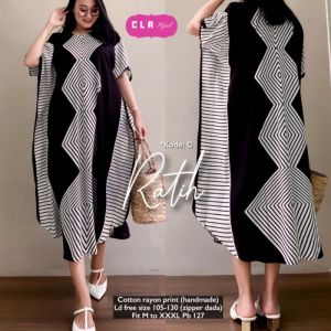 Gamis Multicolor Batik Mewah Modern Kekinian / Long Dress Viral Elegan Motif Batik Multi Colour / Long Dress Multi Colour Batik Khas Pekalongan Rayon Super Duniatex Reslelting Depan Busui Friendly