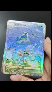 Keeppley | 11Pcs Pokemon Collection Cards POCKET STAGE1 Sylveon Raichu Probopass Glaceon Leafeon Bibarel Classic Game Anime Cards Gift Toys