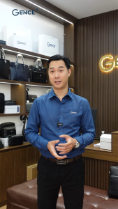 Cặp Công Sở Túi Xách Nam Chính Hãng GENCE GCE31 Da Bò Mềm Cao Cấp Màu Đen Có Dây Đeo Vai