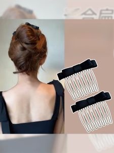 Elegant Womens Hair Comb Backward Insertion Hair Clip Stylish Hair Accessory for Bun Headwear Hairdressing Tool Fresh Outright