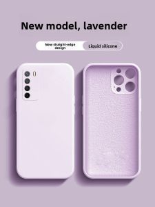Huawei Honor Play4 Liquid Silicone Case Womens Style Simple Pure Color Full Lens Protection Shockproof Cover Elegant Sensation