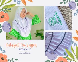 JILBAB FATAYAT NU LAYER by SEQAA