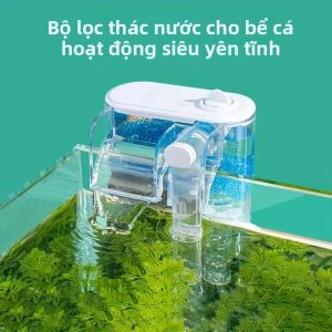Hệ Thống Lọc Nước Bể Cá Tự Động 2.5W 220V Tích Hợp Bơm Tuần Hoàn Oxy Chống Chảy Ngược Cho Bể Cá