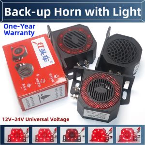 Waterproof Truck Back-Up Horn 24V Real Voice Back-Up Beep Alarm Forklift Telehandler Horn 12V Warning Speaker for Car Modification