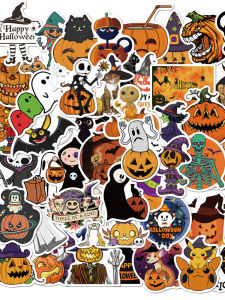 Trang Phục Hóa Trang Halloween Sticker Trang Điểm Mặt Trang Trí Đồ Trang Trí Nướng Quà Tặng Trang Trí Mặt Hoạt Hình
