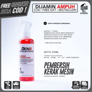 DENZ AUTO DETAILING (FREE KUAS) Cairan Pembersih Kerak Karat Mesin Ukuran 250ML 1L Sampo Perontok Noda Engine Degreaser Semprot Penghilang Oli Kering Berjamur Membandel Pada Blok Mesin Body Cvt Motor dan Mobil Knalpot - Lazada