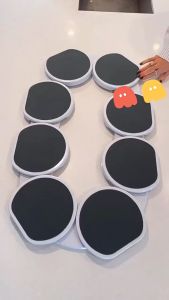 360° lazy dining table turntable multifunctional tabletop rotating hot pot plate strong heat resistance home party turntable expandable rotating tray
