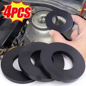 4Pcs Car Silencer Pad Shock Absorber Gasket Rubber Ring Bushing Damper Universal Car Bump Front Strut Tower Mount Suspension Shock-Absorbing Bearing Washer