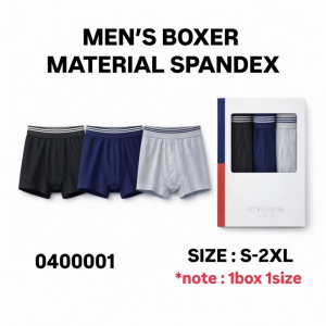 Premium Micro Fabric Boxer Briefs Men 100% Cotton Breathable Ultra Soft Stretch Underwear Seluar Dalam Lelaki S-2XL