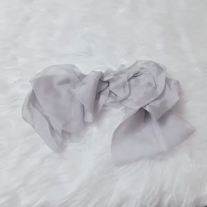 Kẹp tóc nơ vải cánh to cặp tóc sau đầu nơ tua rua