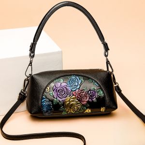 กระเป๋าสะพายข้างหนังนิ่มสำหรับผู้หญิง สไตล์เกาหลี ทรงสี่เหลี่ยม กระเป๋าสะพายข้างแบบสะพายข้างได้ กระเป๋าใส่ของแบบมีซิป กระเป๋าสะพายข้างแบบลำลอง