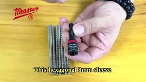 Meairkang H5/16-H8&H3/8-H10 Dual Sided Hex Driver~ Cleanable Reversible Magnetic.Easy to Clean