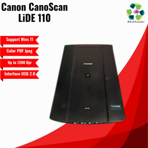 Scanner A4 Canon CanoScan LiDE 110 – Siap Pakai Support Windows 11 Flatbed Ringkas