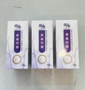 EXP[09/28]Premium Organic Amethyst Bamboo Salt - Natural Alkaline Mineral Non-GMO Halal Bottle Pack Made in Korea