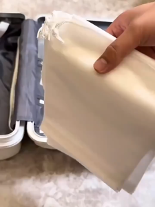 mixshop Translucent Reusable Drawstring Bag Drawstring Pouch Travel Gift Storage Bag [7 Sizes]