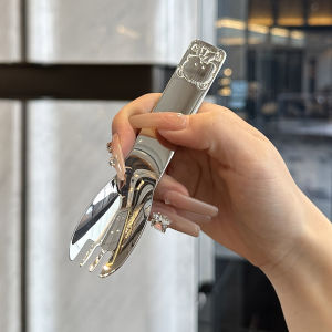 Nặng Và Lấp Lánh! Xuất Khẩu Chính Hãng Ngoại Cỡ Hoạt Hình Nĩa Trẻ Em Được Làm Bằng Thép Không Gỉ 316 Từ Dụng Cụ Ăn Uống Phương Tây